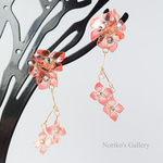 【OrangeOrtensia】アジサイのイヤーアクセサリー