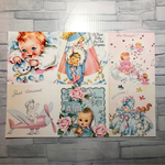 デザインペーパー♡A4サイズ   レトロBaby 10枚セット  