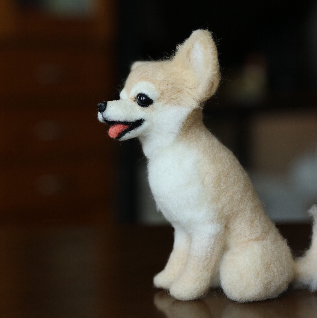 羊毛フェルト ロングコートチワワ(柴犬カット) - MELLKOTA'S
