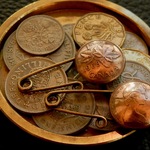 ＃B63 Canada Coin Brooch 2set