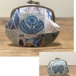 １点のみ　ミナペルホネンhandmade パッチワークがま口ポーチ