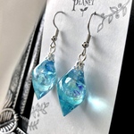 色鉱石【碧泉石】　ピアス/イヤリング　レジンアクセサリー