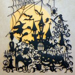 ハロウィン🎃切り絵　原画