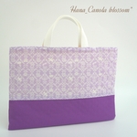 【カラーが選べる】 『 ⚜️プリンセス ダマスク～Lavender～ 』 ＊ レッスンバック レッスンバッグ ＊ 入園グッズ 入学グッズ ＊女の子