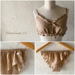 ストレスフリー ブラ&ショーツ ◇ ピンクベージュ