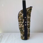 水筒カバー500ml用「カモ黒」手さげとショルダーつき