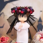 小人の花冠（ナイト・ベール）オビツ11サイズ　布花