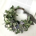 ポポラスベリーと紫陽花の秋リース