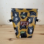 ワンコのマナーポーチ★クマさん柄黄色