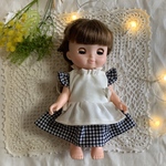 ソランちゃんのお洋服☆ エプロンつきギンガムチェックワンピース