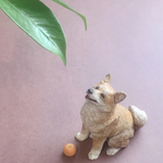 柴犬とみかん　　　　　　『shibainu and Mandarin orange』 【柴犬】【彫刻】【木彫り】【蜜柑】