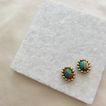 インド・ターコイズのピアス＊イヤリング