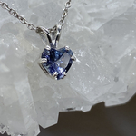 タンザナイトのネックレス～ハート(0.74ct)