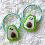 2個1セット❤︎にこにこ　アボガド ヘアゴム  ペアアクセサリー ゴム 三つ編み