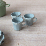 リースモチーフのコーヒーカップ　淡水色＊＊