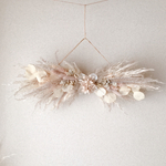 リボンスワッグ   50cm  beige pink