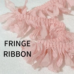 【30色以上】【NEW生地】【ANTIQUE PINK】シフォンリボン【A781】