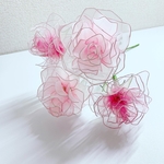 アメリカンフラワー　ディップアート　バラ