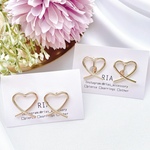 ♢heartピアス/イヤリング♢　ハート/ゴールドアクセサリー/シンプル/チタン/イヤリング