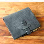  【S様オーダー品】　ミニ６ システム手帳 Black 【Square】