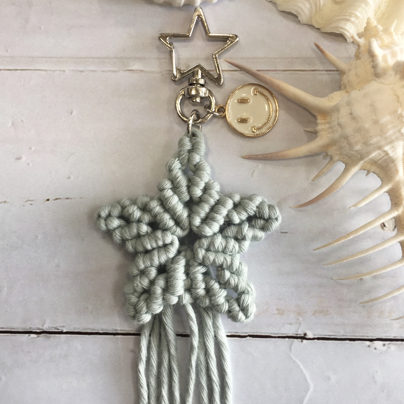 マクラメ　キーホルダー　ハンドメイド　ハワイアン　SEA マクラメ キーホルダー ハンドメイド ハワイアン SEA マクラメ