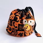 ハロウイン巾着◆お菓子を入れてプレゼント◆黒いドレスのウサギちゃん