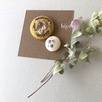刺繍ブローチ　2個セット