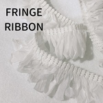 【30色以上】【NEW生地】【WHITE】シフォンリボン A652