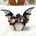 ７日夜９時販売開始　こうもりの羽根黒カチューシャ
