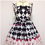 ♡トランプうさぎのスカラップジャンパースカート　ロリィタ　ロリータ　Lolita　ワンピース