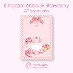 ★受注生産★【Gingham check & Strawberry-dress-】メモ