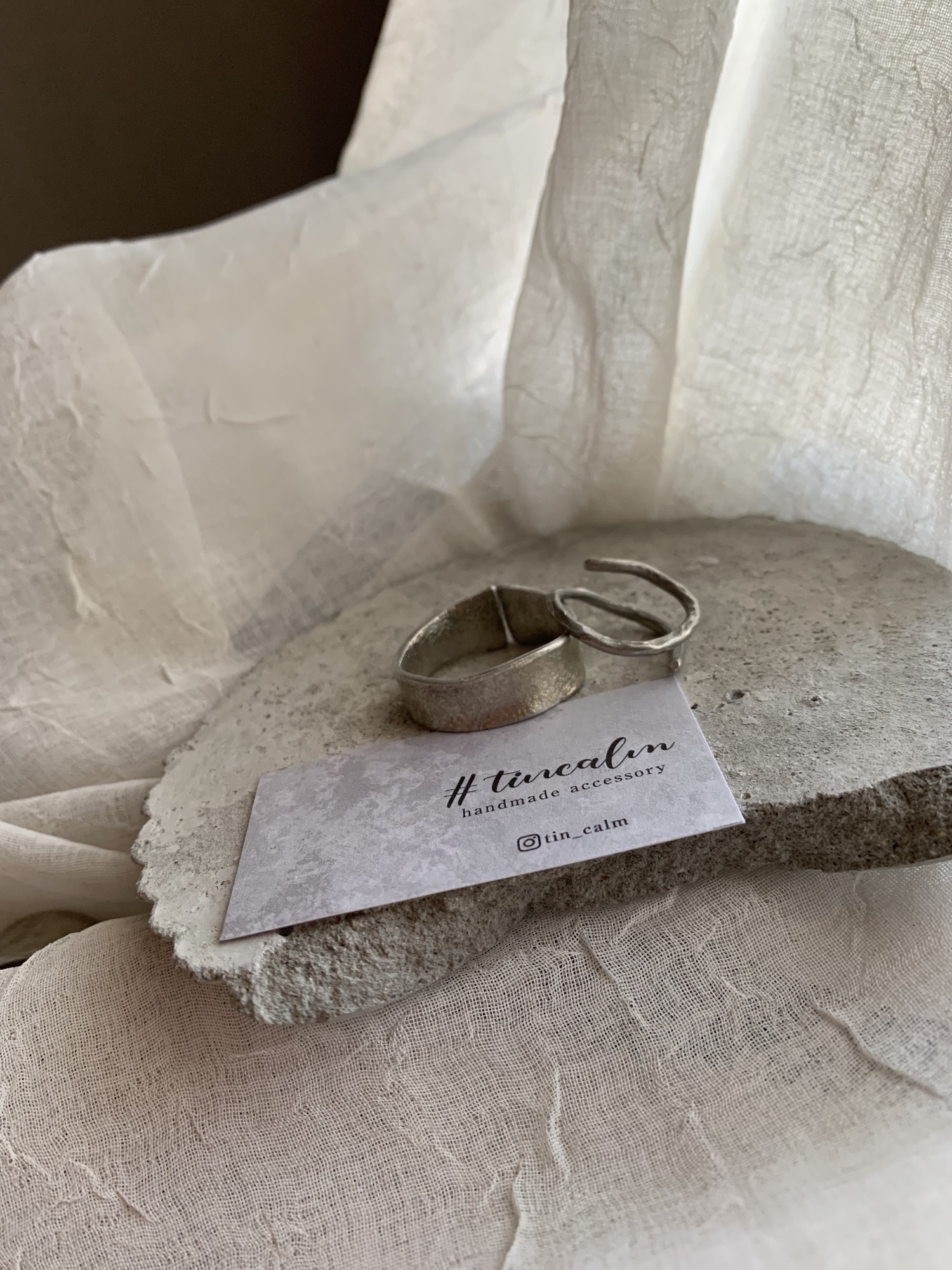 錫 ピューター   リング オーダー 錫(すず)リング オーダーメイド 刻印も可能 - tincalm | minne