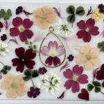 ☆押し花素材500  レッドミニフラワーセット☆