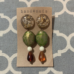 RUKIRIRIA フォロワー様 thanks  SALE 金箔フラワーレジンピアス　500円