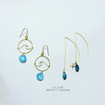 blue waveピアス
