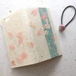 《necopanchii様 ご成約品》ポケット付手帳型Wacon友禅和紙 iPhon6/6s［桜日和×桜ひらひら］