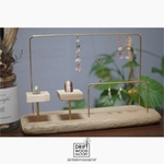 よくばりアクセサリープレート ロング 流木 真鍮 アクセサリースタンド 什器