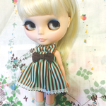 1/6ドール服◇リボンノースリーブワンピース◇ミント04