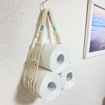 ✨新作✨ ハンモック トイレ収納 マクラメ