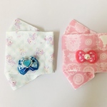 2枚セット♡ 大臣マスク子供用　2枚セット　ユニコーン  プリンセス♡裏地にはダブルガーゼ素材使用♡ 幼児キッズ用　虹色