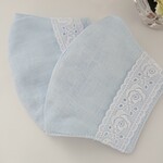 2枚セット シンプルインナーマスク(パウダーブルー)