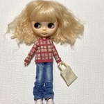 チェックニットトレーナー　ブライスサイズ