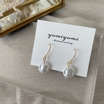 <シンプルバロックパールピアス>イヤリング