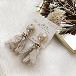 jewelbox × beads chiffon tassel beige
