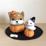 柴犬だるまハロウィン(濃い赤柴)🎃