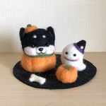 柴犬だるま🎃ハロウィン(黒柴)