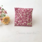 かわいい女子の必需品!!エチケットポーチ♥リバティカペル風　フランボワーズ