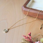 コインネックレス＊ K16GP／コインチャーム／ネックレス／ミニコイン／小ぶり／K16GP／おしゃれ／シンプル