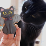 くろねこコウモリ　ハロウィン　アイシングクッキー