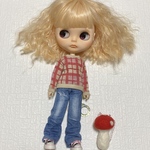 チェックニットトレーナー　ブライスサイズ